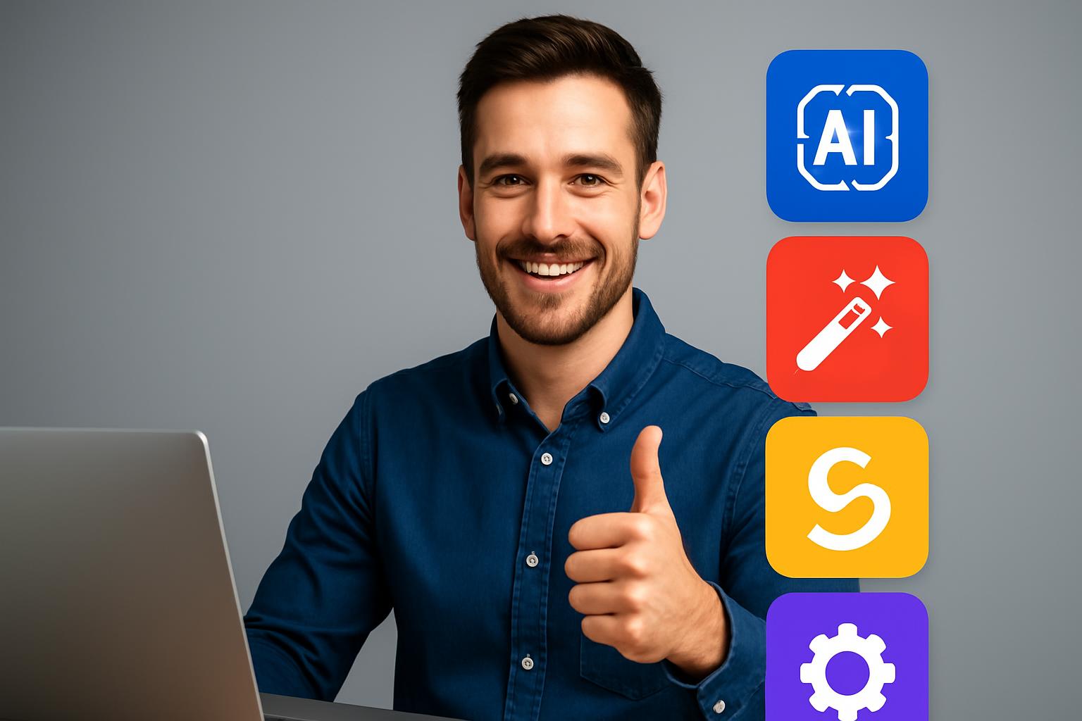 AI Tools YouTube thumbnail example